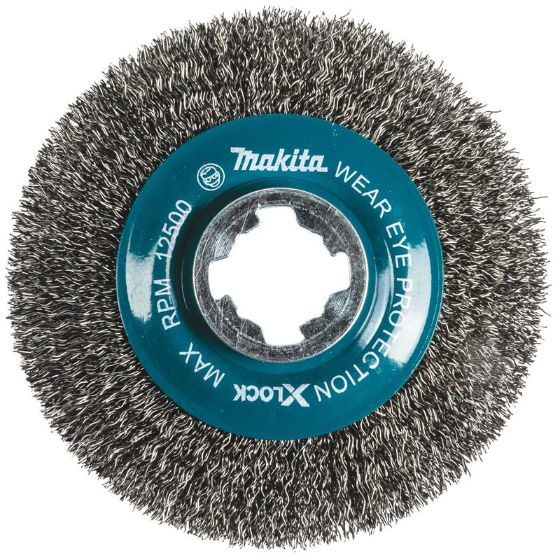 Makita D-72665 X-Lock 4-1/2" Carbon Steel Crimped Wire Wheel Brush