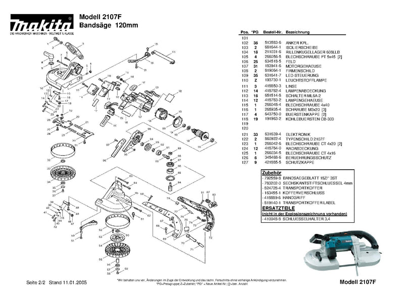 Makita 252157-5 Square Nut M6