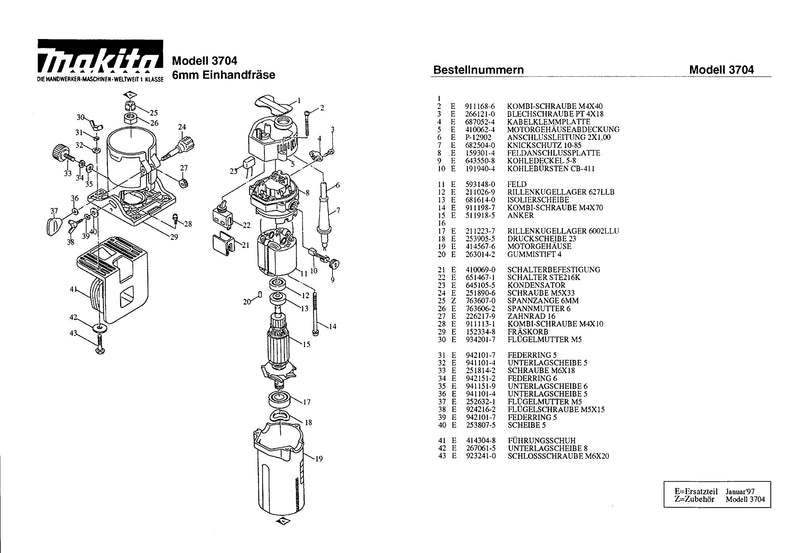 Makita 253807-5 Flat Washer 5