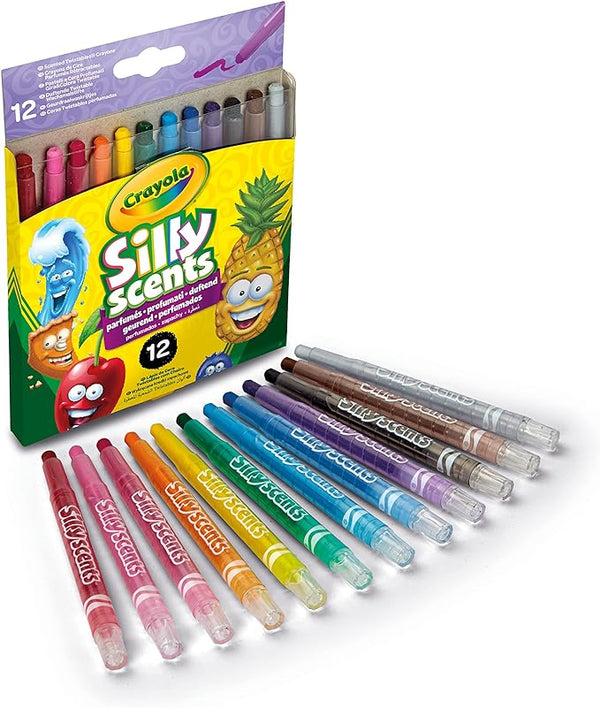 CRAYOLA | Silly Scents Scented Twist Twist Wax Crayons Set of 12