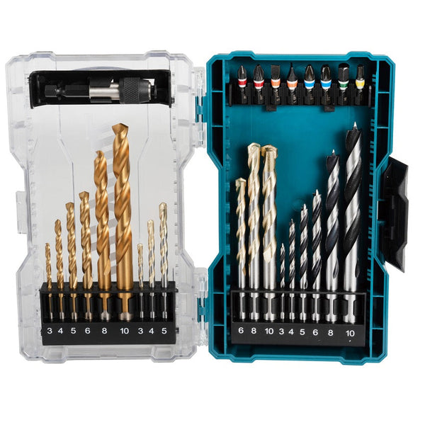 Makita E-07032 Set of drills and bits, 27 pieces.