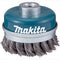 Makita D-24153 Cup brush with twisted wire M14/60 mm/0.5 mm, reinforced