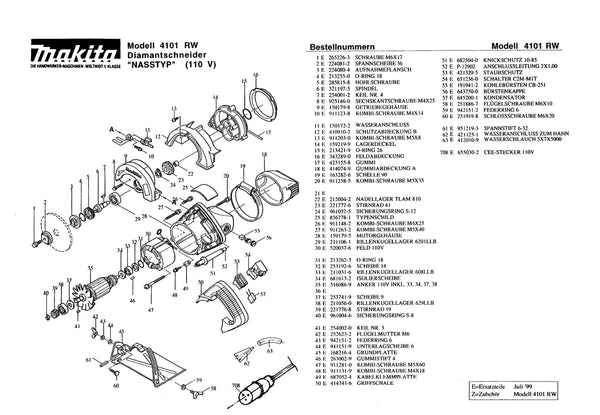 Makita 285815-8 Bearing Retainer