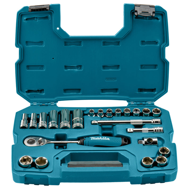 Makita B-65573 Set of three brushes and heads 3/8'', 23 pieces.