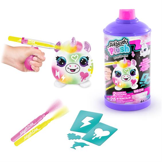 Canal Toys | Surprise game set DIY AIRBRUSH PLUSH - Neon mini