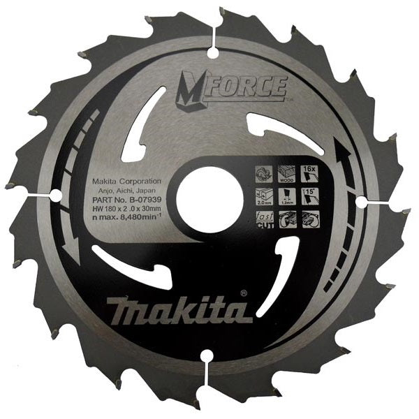 Makita B-07939 Saw blade for wood MForce 180x30 mm 16T