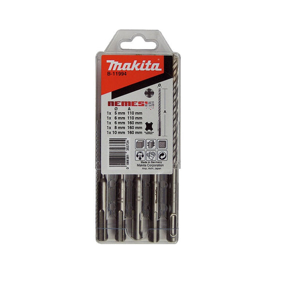 Makita B-11994 Set of concrete drills for SDS-PLUS Nemesis (5 pieces).