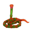 Zing |Toy Klixx Creaturez - Fidget Python green-red