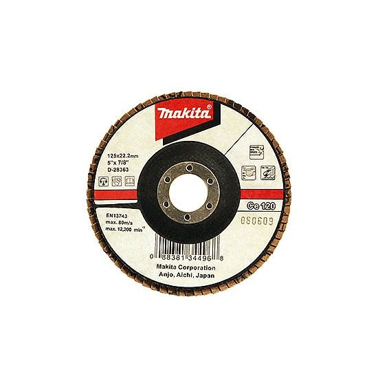 Makita D-28282 Flap grinding disc 100x16 Ce120, angular