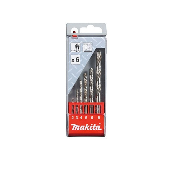 Makita D-57196 Set of HSS-G metal drill bits (6 pieces).