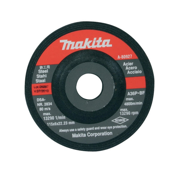 Makita A-80927 Metal grinding disc 115x6 36P