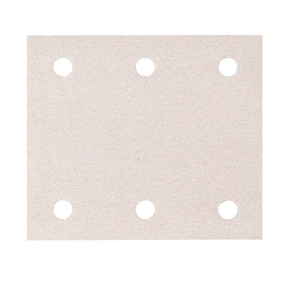 Makita P-42525 Set of white sandpaper 114x102 mm K80 with 6 holes (50 pieces)