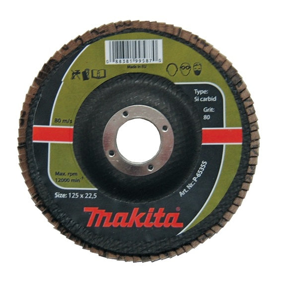 Makita P-65311 Flap grinding disc 115x22.23 K80, silicon carbide