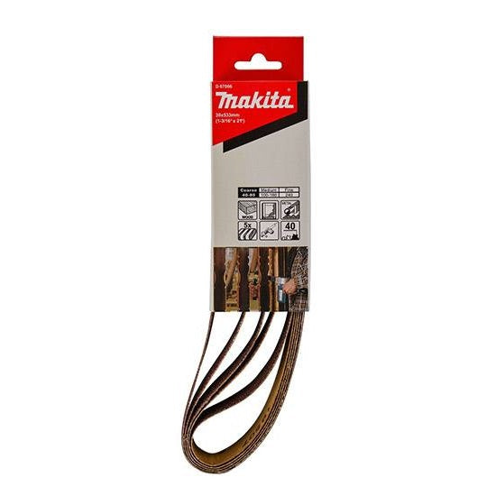 Makita D-67066 Set of grinding belts (5 pieces).