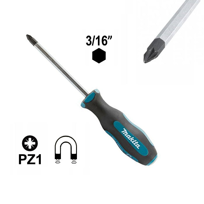 Makita B-66092 Impact magnetic screwdriver PZ1 (1X75)