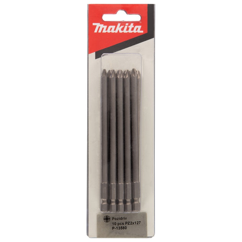 Makita P-13580 Set of bits Ø6 mm PZ2x127 mm (10 pieces)