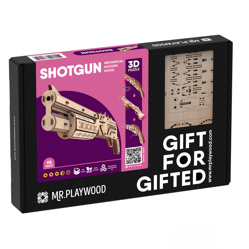 Mr. Playwood | Shotgun | Mechanical Wooden Model
