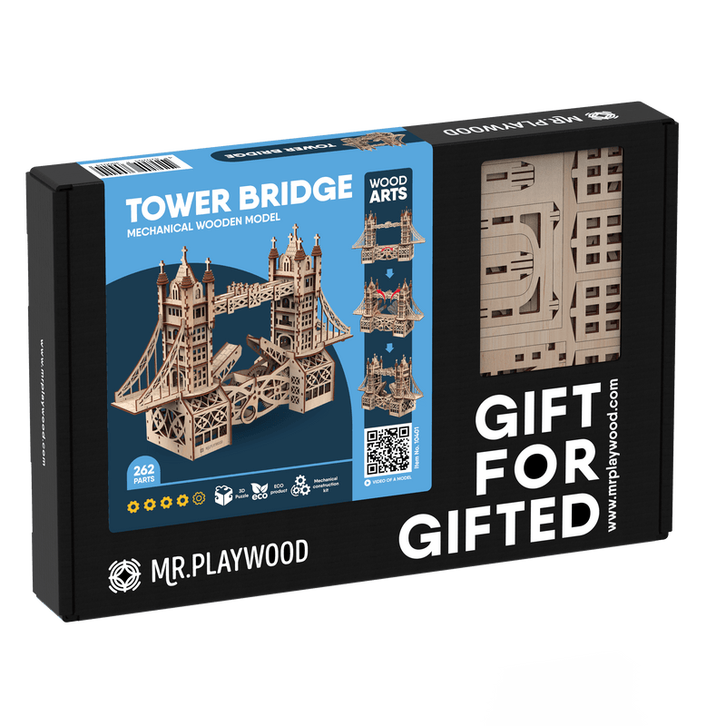 Mr. Playwood | Tower bridge | Mechanical Wooden Model