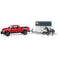 BRUDER | Leisure time | Jeep Dodge Ram 2500 with trailer-trailer and horse | 1:16