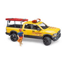 BRUDER | Rescue car | RAM 2500 rescue vehicle with a rescuer figure | 1:16