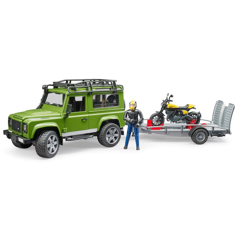 BRUDER | Leisure time | Land Rover Defender with figurine | 1:16