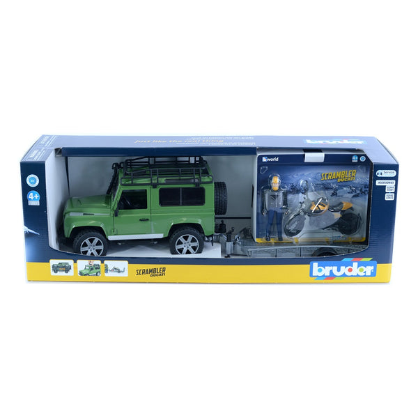 BRUDER | Leisure time | Land Rover Defender with figurine | 1:16