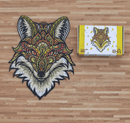 Wooden Jigsaw Puzzles - Enchanted Fox - Size: 8 х 10.2 inch (204 x 258 mm) - 70 pcs