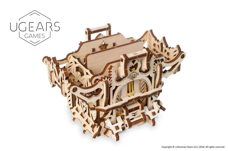 Ugears Deck Box - Mechanical Wooden Device Kit for Card Games