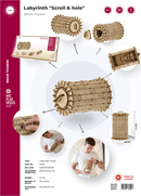 Mr. Playwood | Labyrinth “Scroll&hole” | Mechanical Wooden Model