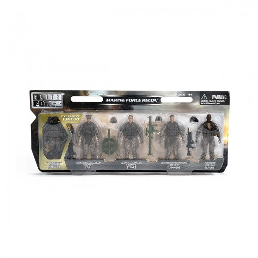 Game set of ELITE FORCE soldiers figures — RECONNAISSANCE (5 figures, accessories)