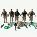 Game set of ELITE FORCE soldiers figures — RECONNAISSANCE (5 figures, accessories)