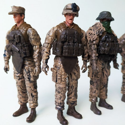 Game set of ELITE FORCE soldiers figures — RECONNAISSANCE (5 figures, accessories)