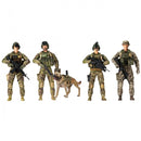 Game set of figures of soldiers ELITE FORCE - RANGERS (5 figures, accessory)