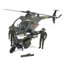 Game set ELITE FORCE - MULTI-PURPOSE ROTOR MH-6 (rotor, motorcycle, figures, accessories)