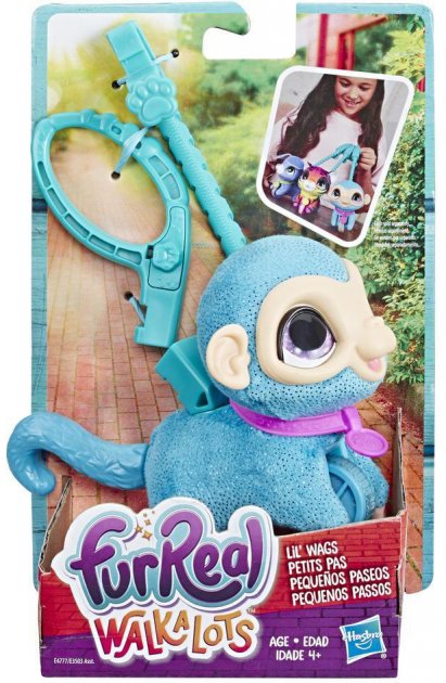 Hasbro | FURREAL FRIENDS | Toy small pet on a leash Monkey