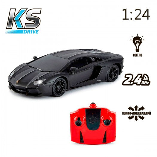 KS Drive RC car - Lamborghini Aventador LP 700-4 (1:24, 2.4Ghz, black)