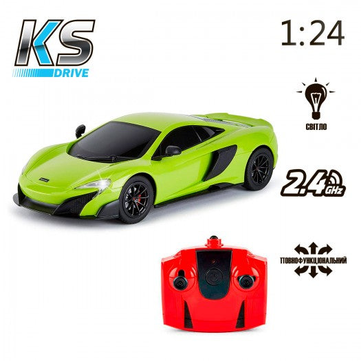 KS Drive RC car - Mclaren 675LT (1:24, 2.4Ghz, green)