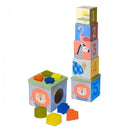 Taf Toys Educational pyramid sorter - Cubes of Africa