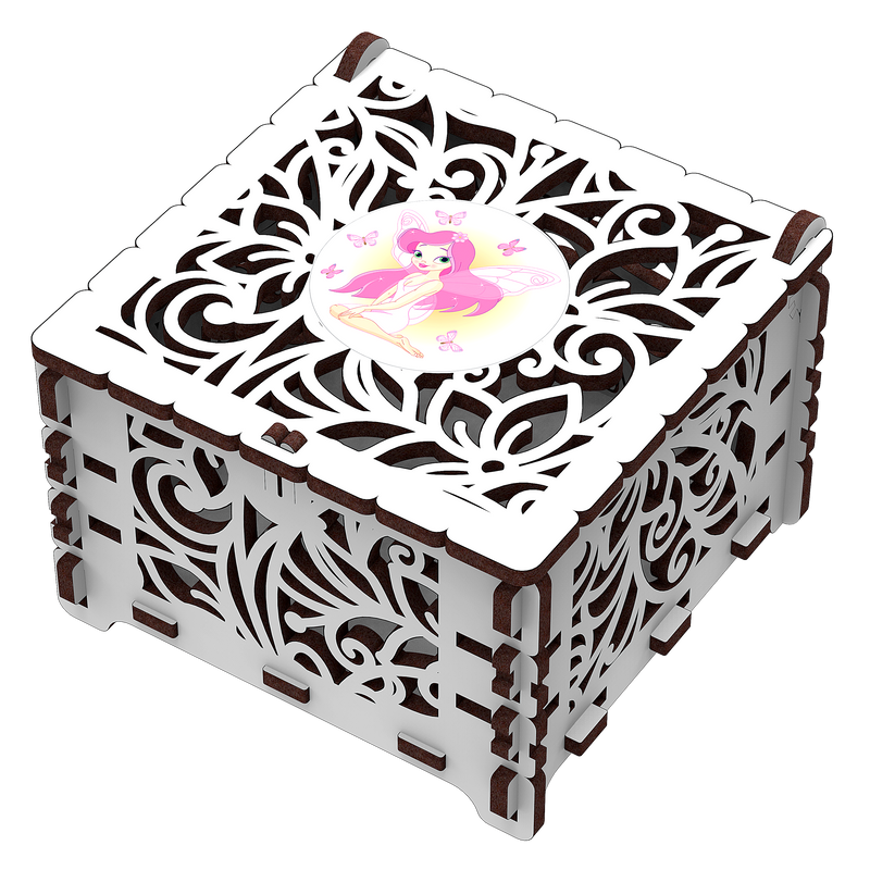 Mr. Playwood | Box "Magic flower" | Mechanical Wooden Model