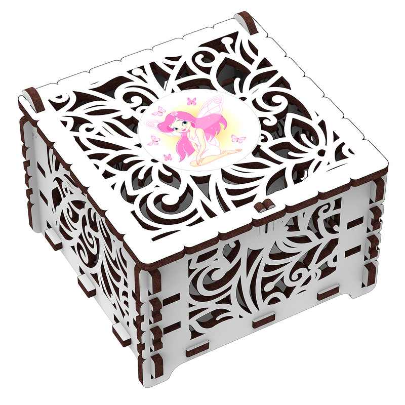 Mr. Playwood | Box "Magic flower" | Mechanical Wooden Model