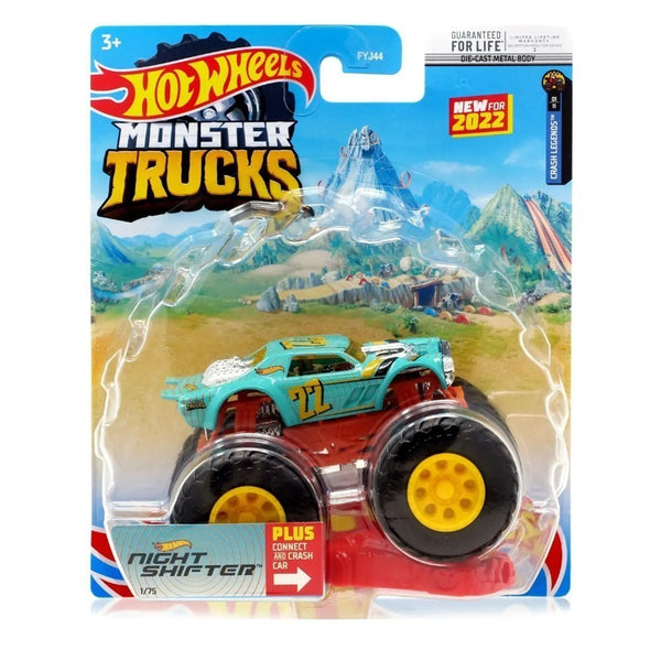 Hot Wheels | Diecast model | Monster Trucks - Crash Legends: Night Shifter 1:64