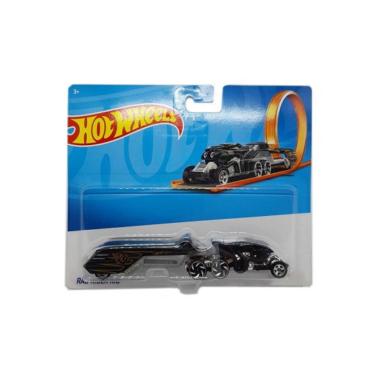 Hot Wheels: Trucks - Rad Rider Rig die-cast toy truck with stylish design and detachable trailer.