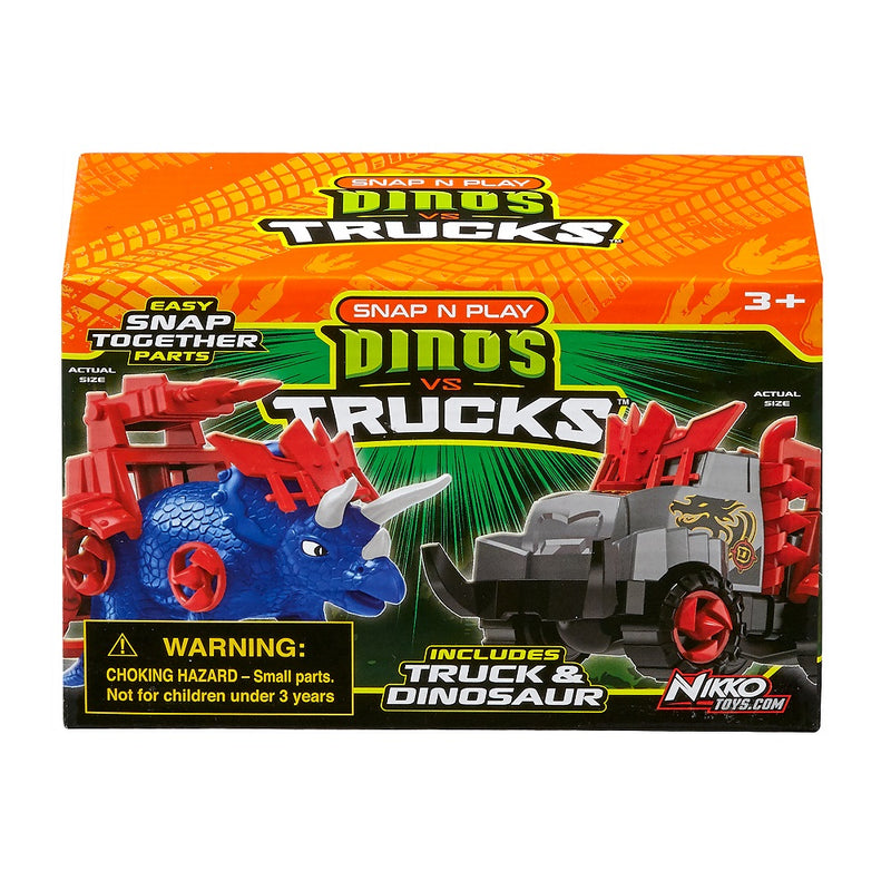Road Rippers | Playset | Car and Triceratops blue