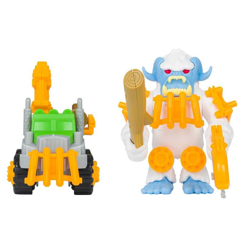 Road Rippers | Playset | Snap'n Play Truck and monster White yeti