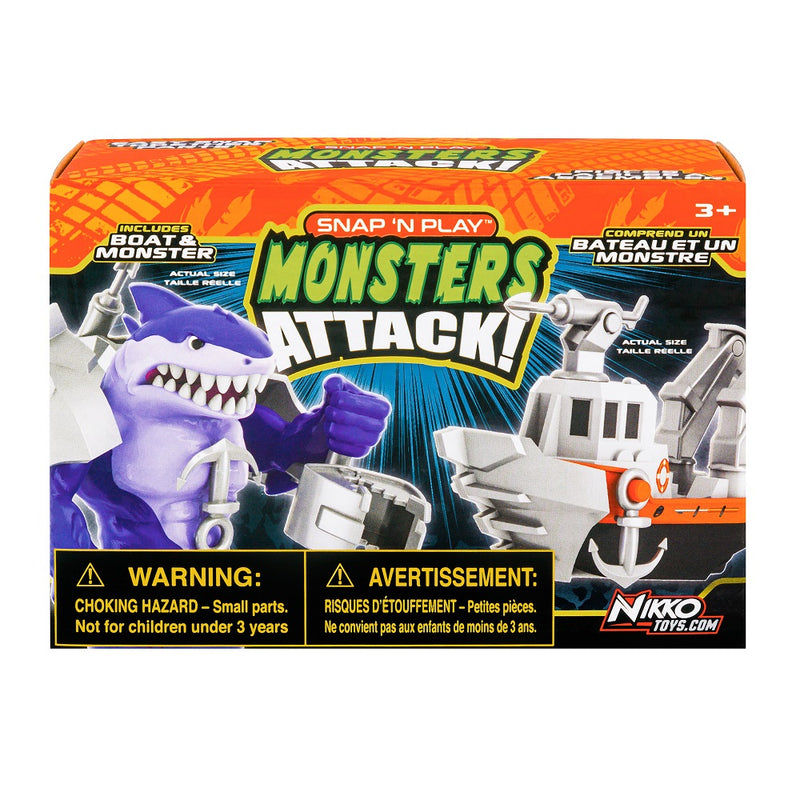 Road Rippers | Playset | Snap'n Play Boat and monster Purple Kraken