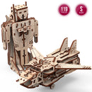 Mr. Playwood | Transformer “Robot−Airplane” | Mechanical Wooden Model