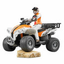 BRUDER | Leisure time | ATV and driver figure | 1:16