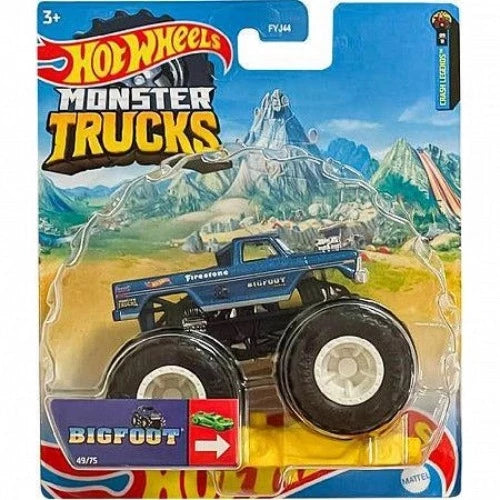 Hot Wheels | Diecast model | Monster Trucks - Crash Legends: Bigfoot 1:64