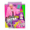 Barbie doll "Extra" in a pink fluffy coat GRN28