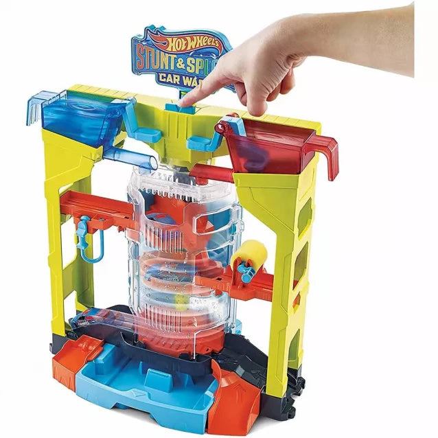 Hot Wheels Play Set - Car Wash: Explosion of Colors from the Color Shifters series